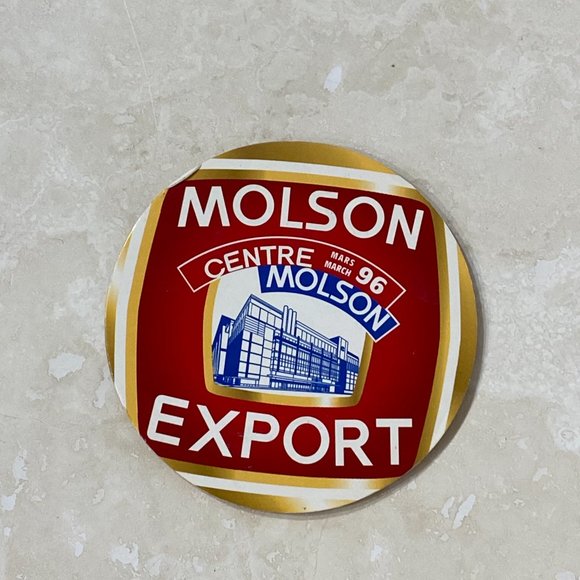 Vintage Deadstock Molson Export Montreal Canadiens Molson Centre 1996 Coaster - Picture 5 of 10
